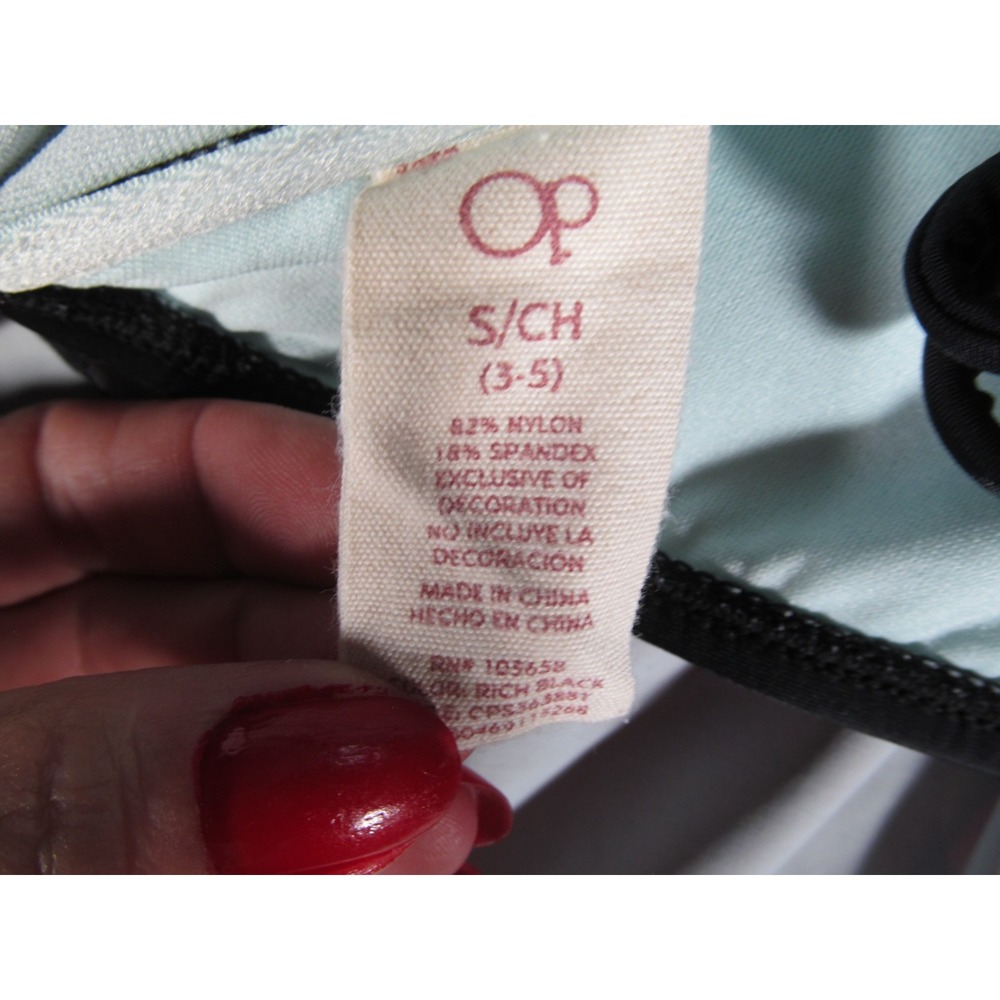 Op Ocean Pacific Swim‎ Top Tankini Womens Junior Small 3/5 Embroidered Boho - Picture 4 of 11